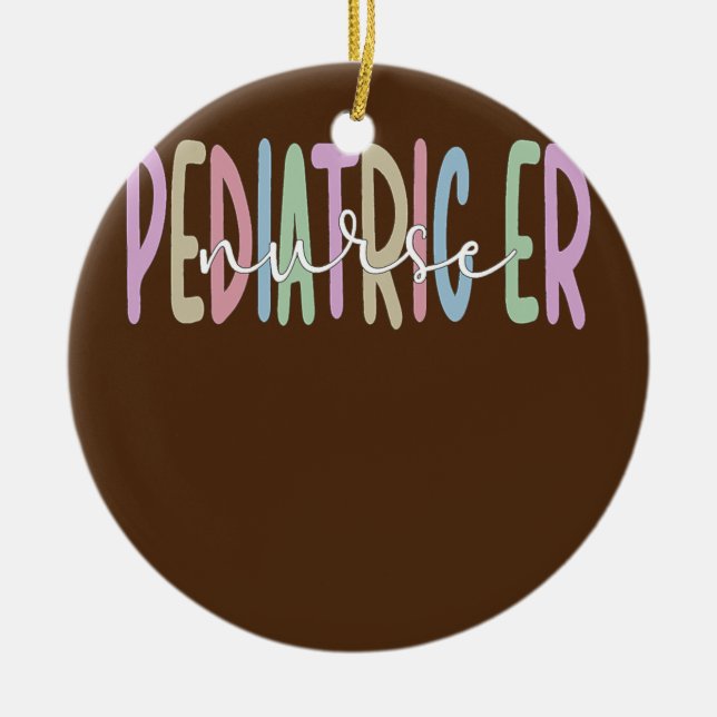 Paediatrics Emergency Nurse Proud Paediatrics ER Ceramic Ornament (Front)