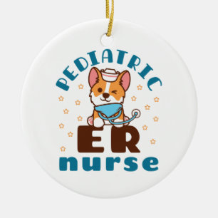 Paediatrics ER Nurse Ceramic Ornament