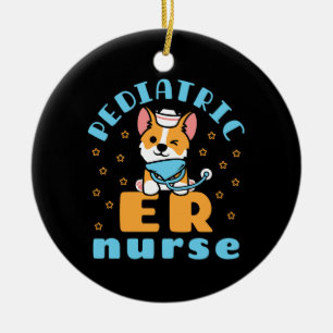 Paediatrics ER Nurse Peds Nursing Ceramic Ornament