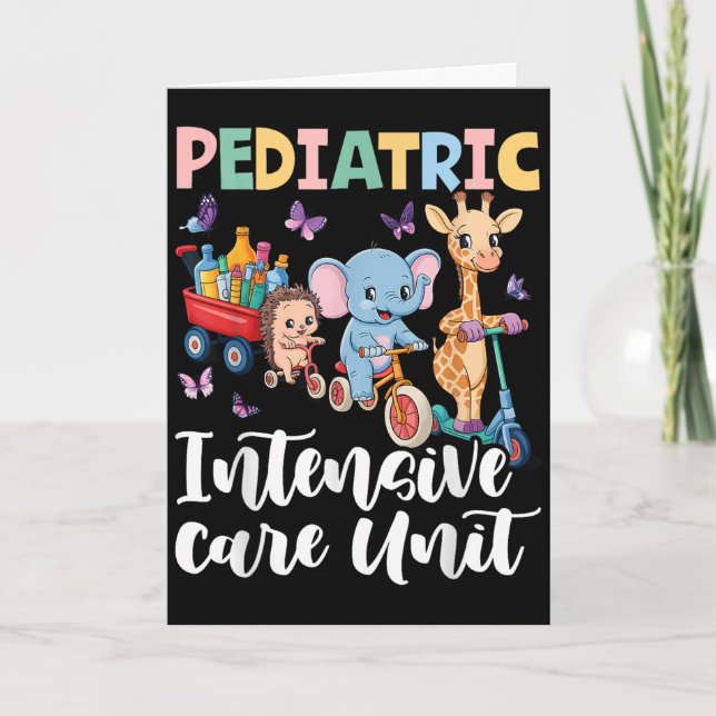 Paediatrics Intensive Care Unit Cute Animals Groov Card (Front)
