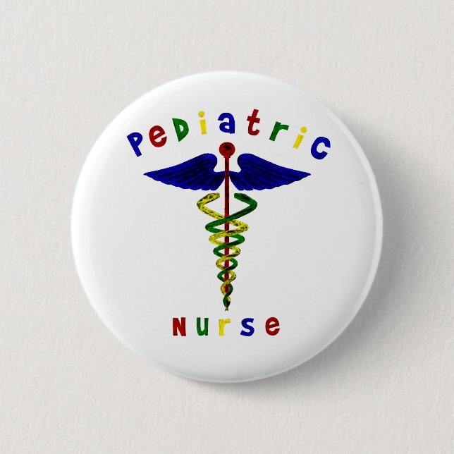 Paediatrics Nurse 6 Cm Round Badge (Front)