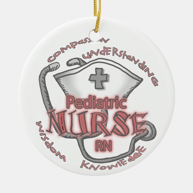 Paediatrics Nurse Axiom Ceramic Ornament (Front)