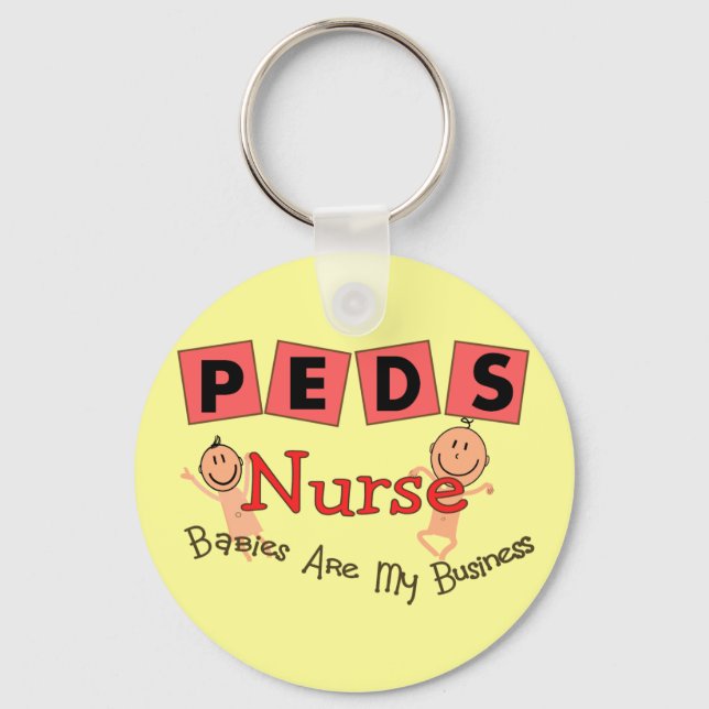 Paediatrics Nurse "Babies Are My Business" Key Ring (Front)
