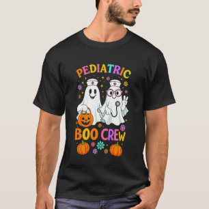 Paediatrics Nurse Boo Boo Crew Ghost Costume Hallo T-Shirt