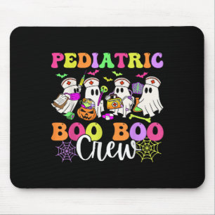 Paediatrics Nurse Boo-boo Crew Ghost Nurse Hallowe Mouse Pad