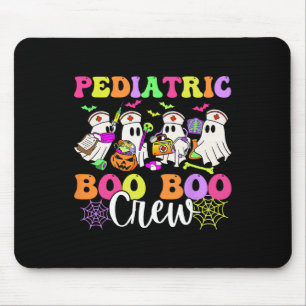 Paediatrics Nurse Boo-boo Crew Ghost Nurse Hallowe Mouse Pad