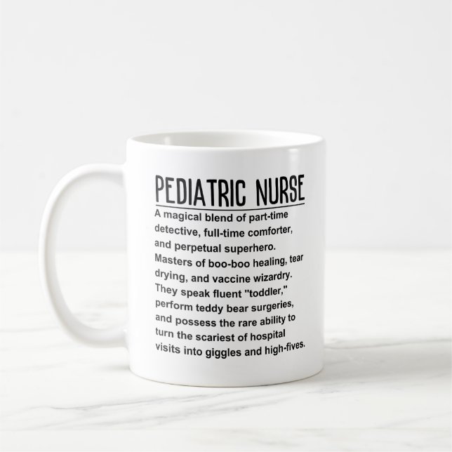 Paediatrics nurse coffee mug (Left)