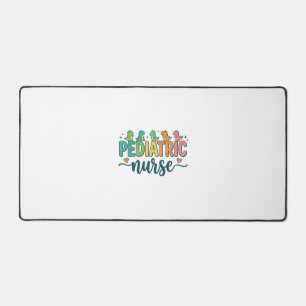 Paediatrics Nurse Dinosaur Vintage Style Shirt Des Desk Mat