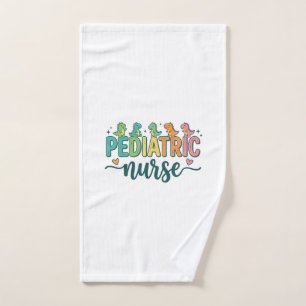 Paediatrics Nurse Dinosaur Vintage Style Shirt Des Hand Towel