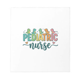 Paediatrics Nurse Dinosaur Vintage Style Shirt Des Notepad