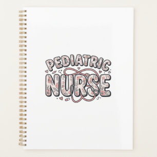 Paediatrics Nurse Floral Vintage Engraving Design_ Planner