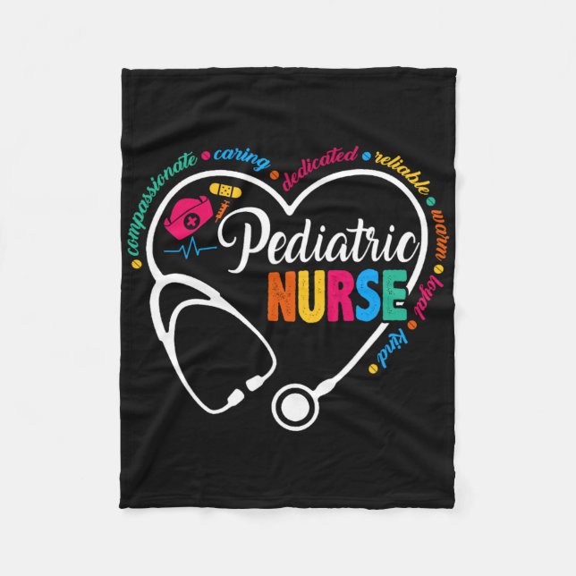 Paediatrics Nurse Future Nurse Nursing School Nurs Fleece Blanket (Front)