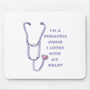 Paediatrics Nurse Heart  Mouse Pad