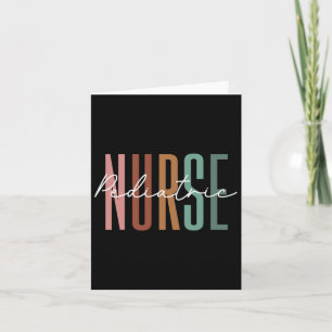 Paediatrics Nurse Peds Nursing Appreciation Pediat Card