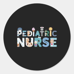 Paediatrics Nurse Picu Classic Round Sticker