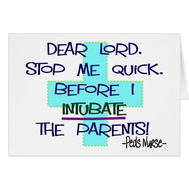 Paediatrics Nurse PICU, funny nurse gifts (Front Horizontal)