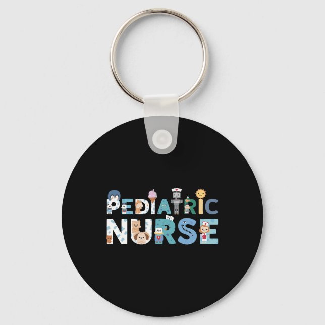 Paediatrics Nurse Picu  Key Ring (Front)