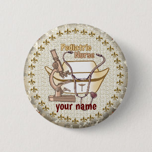 Paediatrics Nurse  pin button 