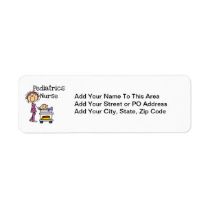 Paediatrics Nurse Tshirts and Gifts Return Address Label