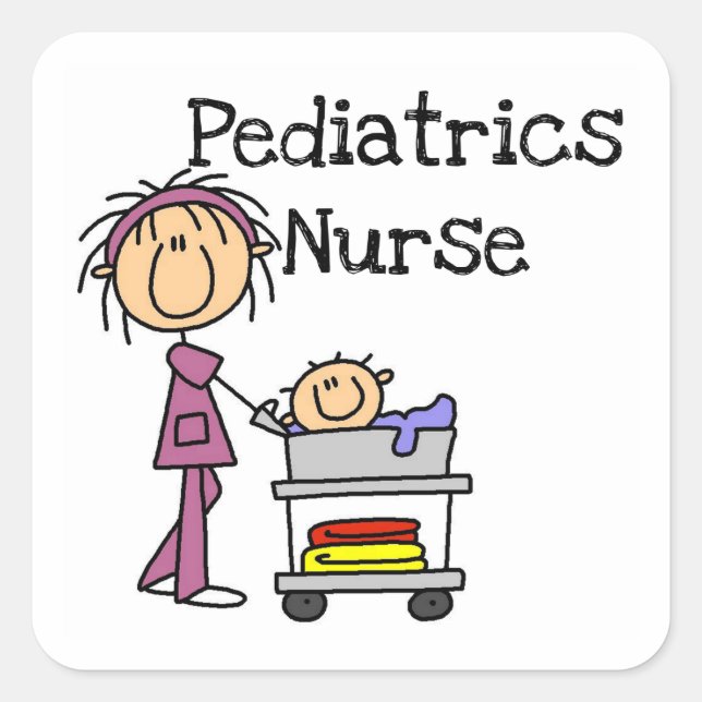 Paediatrics Nurse Tshirts and Gifts Square Sticker (Front)
