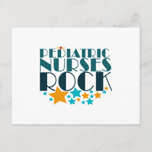 Paediatrics Nurses Rock Postcard
