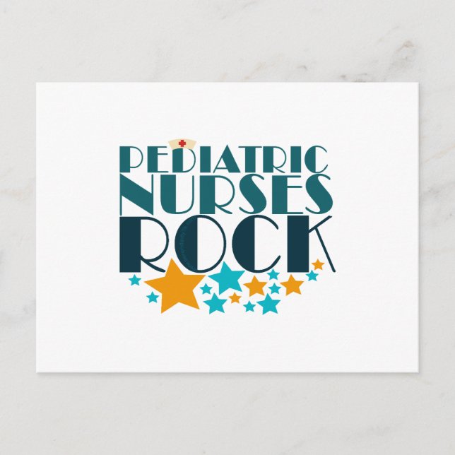 Paediatrics Nurses Rock Postcard (Front)
