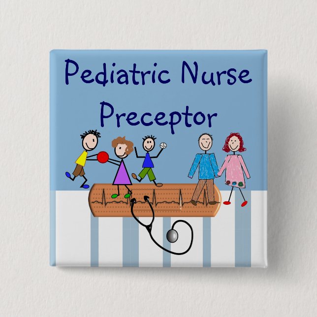 Paediatrics Nursing Preceptor Button (Front)
