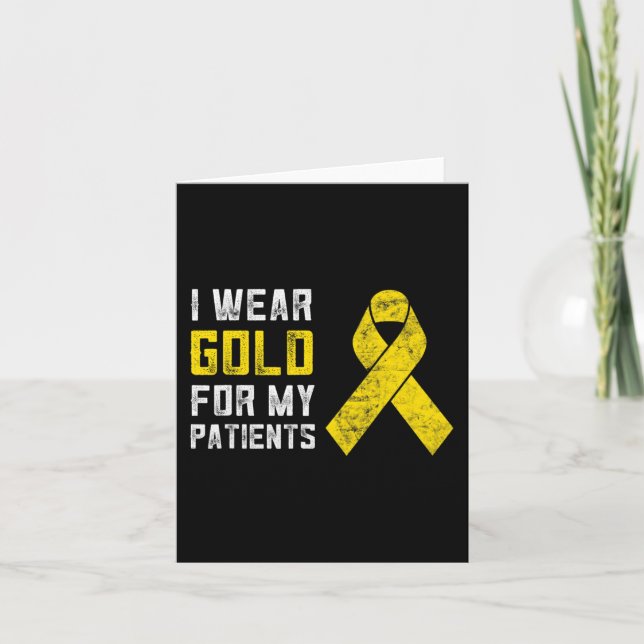 Paediatrics Oncology Nurse Gift Childhood Cancer A Card (Front)