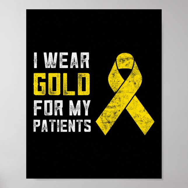 Paediatrics Oncology Nurse Gift Childhood Cancer A Poster (Front)