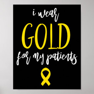 Paediatrics Oncology Nurse Gifts For Women Childho Poster