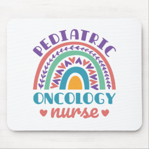 Paediatrics Oncology Nurse Rainbow Mouse Pad