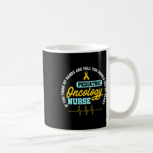 Paediatrics Oncology Nurse Rn Ribbon Ekg Cancer Nu Coffee Mug
