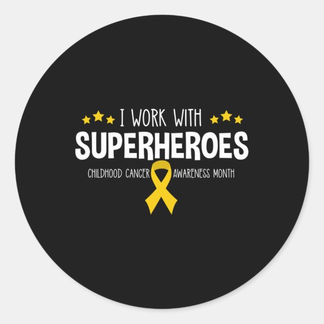 Paediatrics Oncology  RN Nurse Oncologist Ribbon Classic Round Sticker (Front)