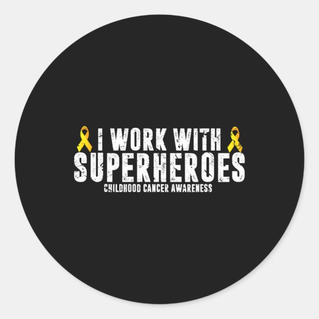 Paediatrics Oncology  RN Nurse Oncologist Ribbon  Classic Round Sticker (Front)