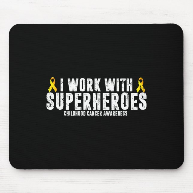 Paediatrics Oncology  RN Nurse Oncologist Ribbon  Mouse Pad (Front)