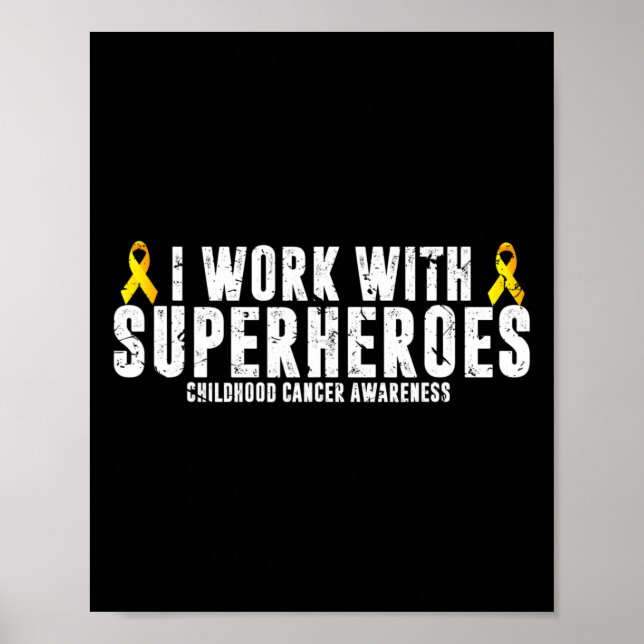 Paediatrics Oncology  RN Nurse Oncologist Ribbon  Poster (Front)