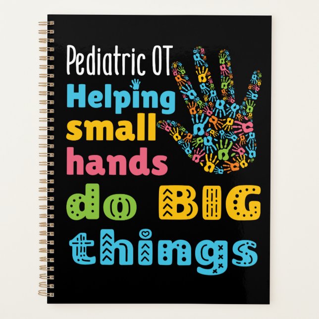 Paediatrics OT Helping Small Hands Do Big Things Planner (Front)