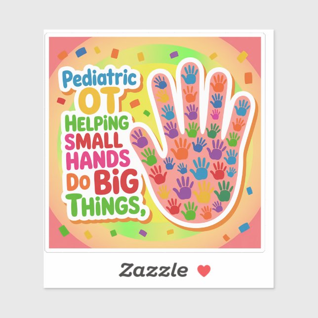 Paediatrics OT Helping Small Hands Sticker (Sheet)