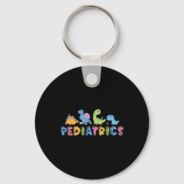 Paediatrics Paediatrics Squad Nurse Dinosaur Cute  Key Ring (Front)