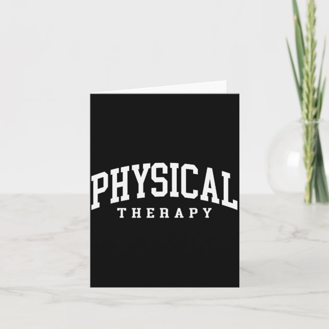 Paediatrics physical therapy funny physical therap card (Front)