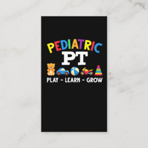 Paediatrics PT Kids Physical Therapy Paediatrician Business Card