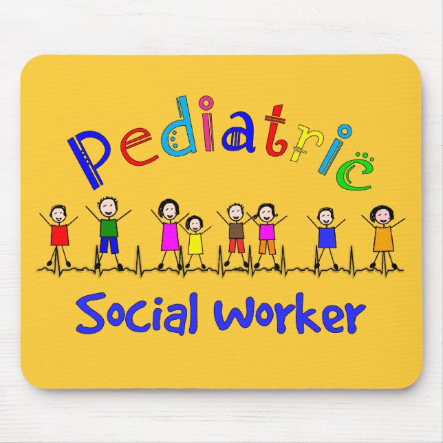 Paediatrics Social Worker Gifts Mouse Pad (Front)
