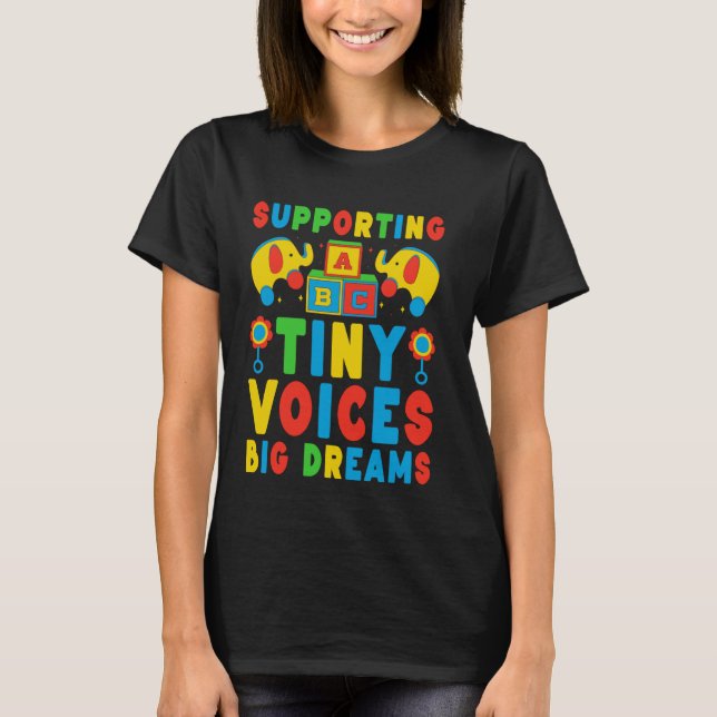 Paediatrics Speech Therapy SLP Language Pathologis T-Shirt (Front)