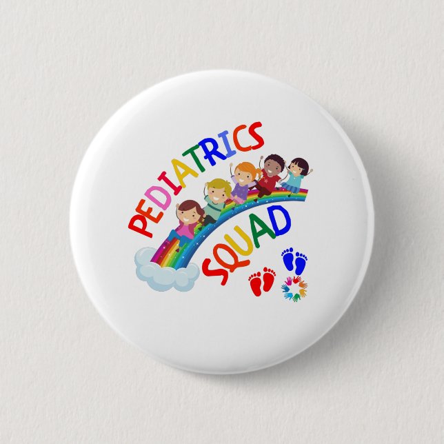 Paediatrics Squad - Paediatrics Paediatrician Gift 6 Cm Round Badge (Front)