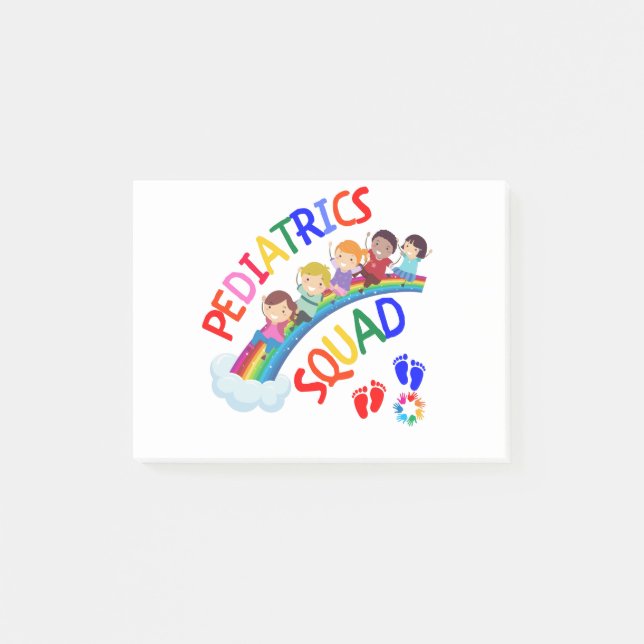 Paediatrics Squad - Paediatrics Paediatrician Gift Post-it Notes (Front)