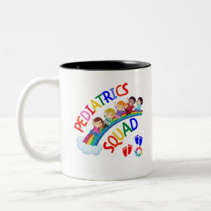 Paediatrics Squad - Paediatrics Paediatrician Gift Two-Tone Coffee Mug