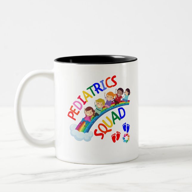 Paediatrics Squad - Paediatrics Paediatrician Gift Two-Tone Coffee Mug (Left)