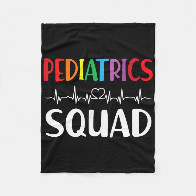 Paediatrics Squad Peds Registered Nurse  Fleece Blanket (Front)
