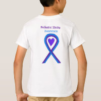 Paediatrics Stroke Awareness Heart Ribbon T-Shirt