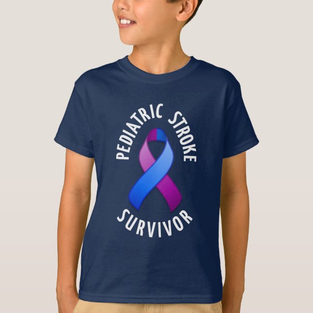 Paediatrics Stroke Survivor Dark Shirt (Front)